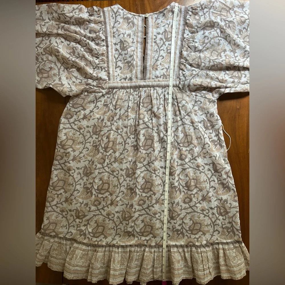 Cleobella Mini Magdalena Dress in a neutral print | size XS - Picture 13 of 16